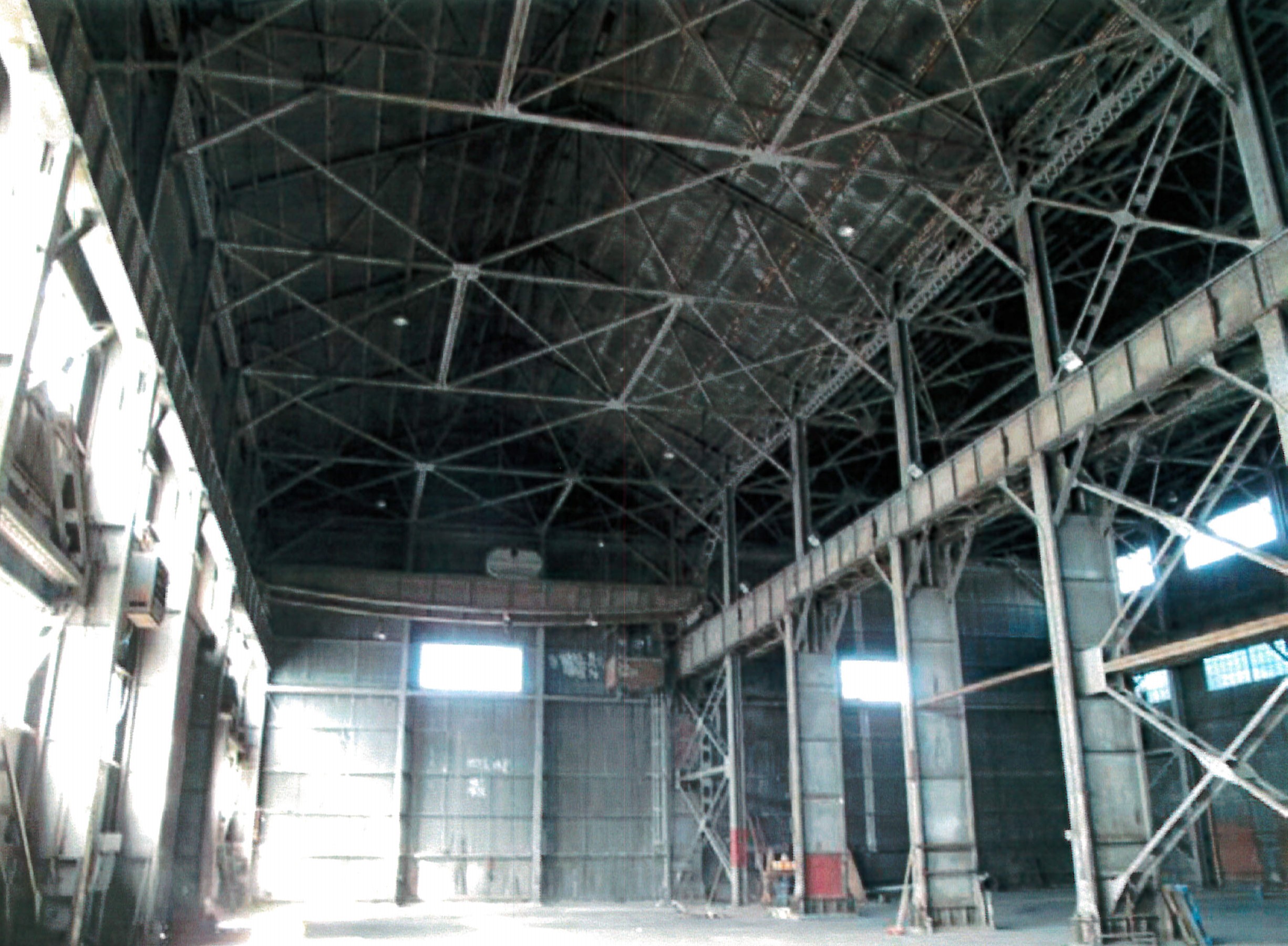 Interior view looking west